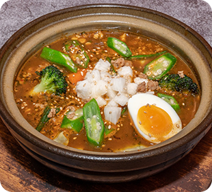 豚挽き肉やまいも納豆カリー